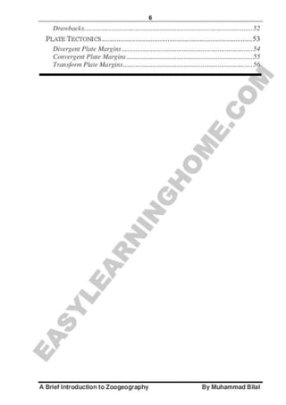 Zoogeography full syllabus