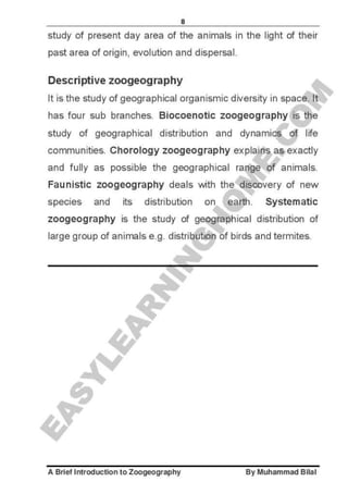 Zoogeography full syllabus