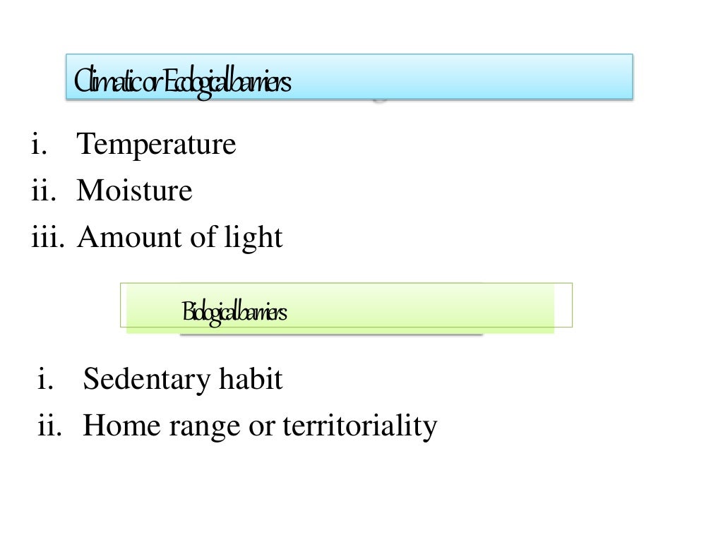 Zoogeography and factors affecting animal distribution
