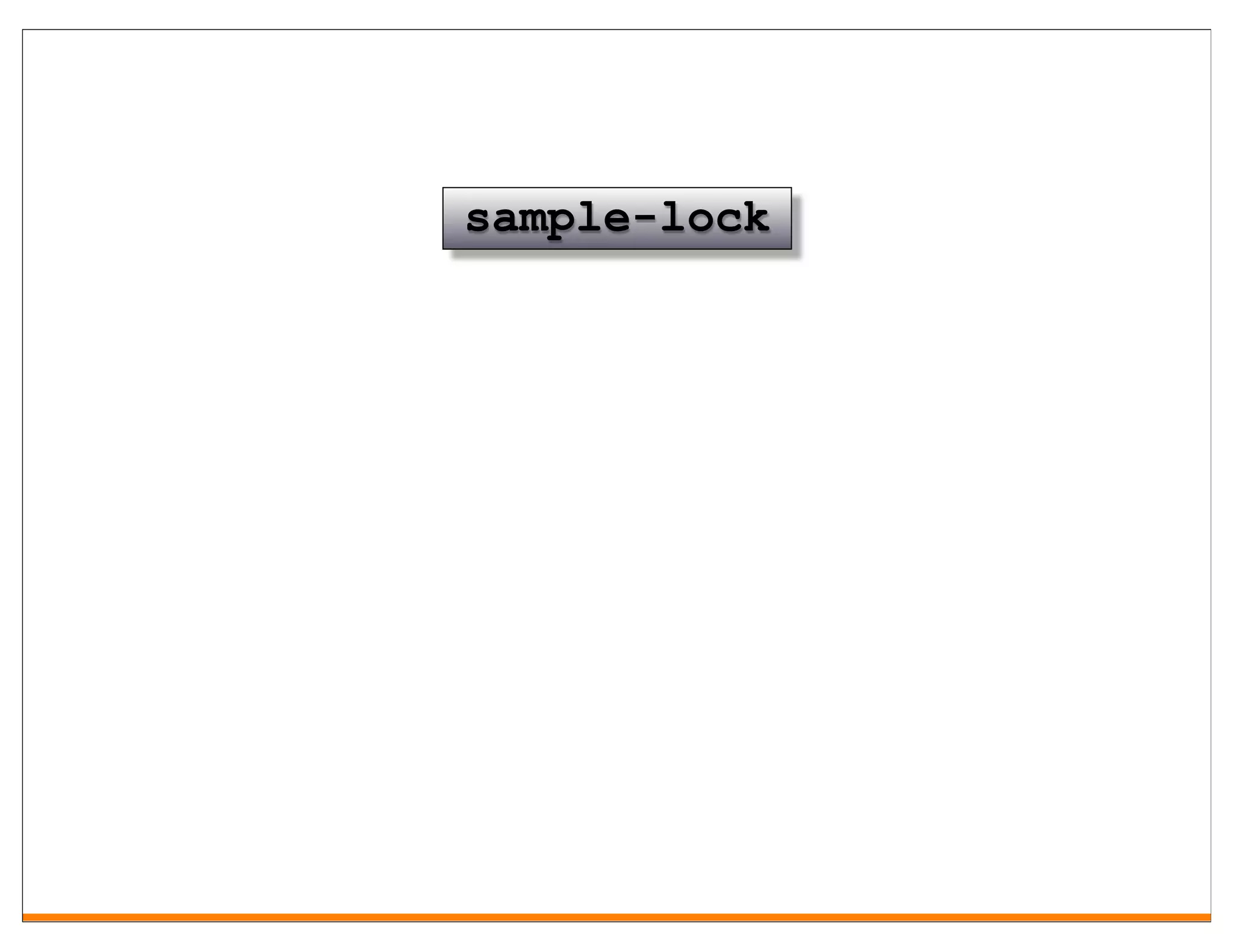sample-lock
 