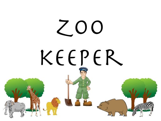Zookeeper Girl Cartoon Zoo Keeper