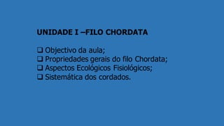 Comprehensive Overview of Phylum Chordata in Marine Biology | PDF