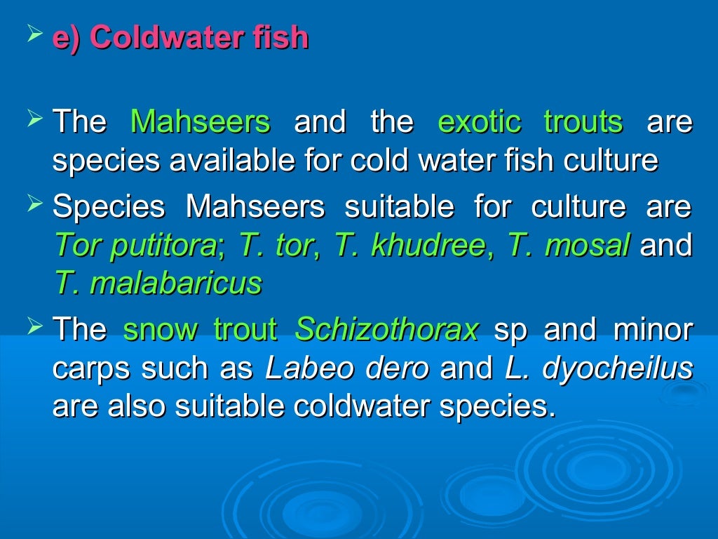 Freshwater, Brackish water and Marine fish culture of India by Dr. S.…