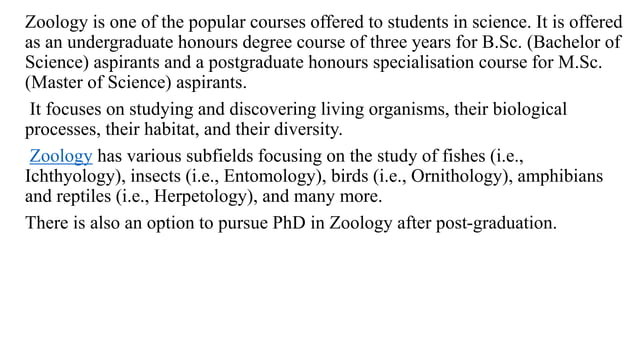 about Zoology details informations PPT.pptx