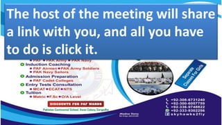 The host of the meeting will share
a link with you, and all you have
to do is click it.
 