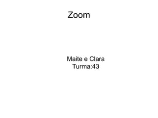 Zoom
Maite e Clara
Turma:43
 