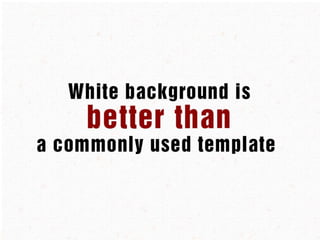 ZOOMa rules of graphic presentations