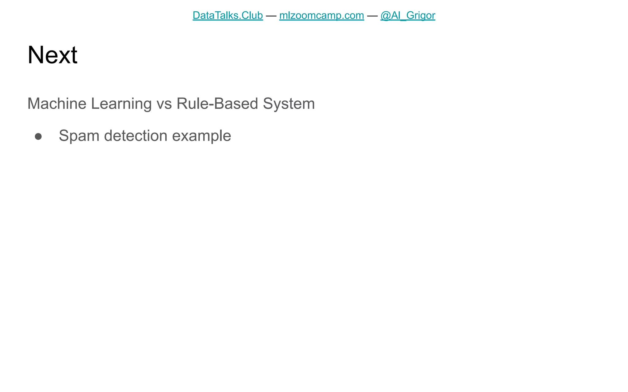 ML Zoomcamp 1.1 Introduction to Machine Learning PPT