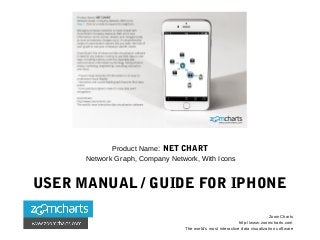 Product Name: NET CHART
Network Graph, Company Network, With Icons
USER MANUAL / GUIDE FOR IPHONE
ZoomCharts
http://www.zoomcharts.com
The world’s most interactive data visualization software
 