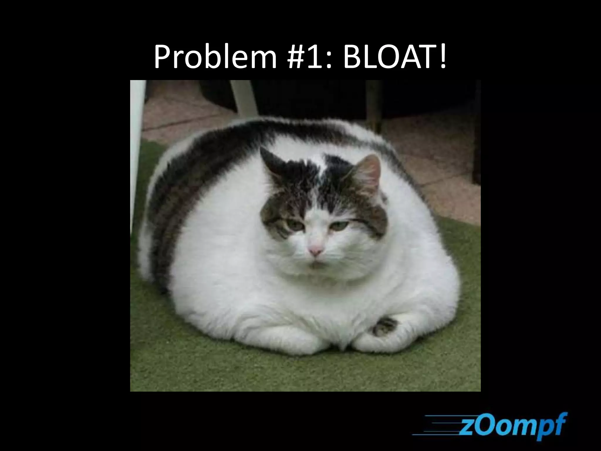 Problem #1: BLOAT! 
 