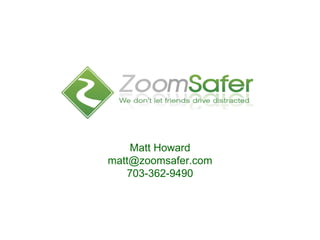 Product and Service Description Matt Howard [email_address] 703-362-9490 