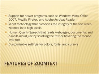 zoomtext 11 system requirements zoomtext 11 system requirements