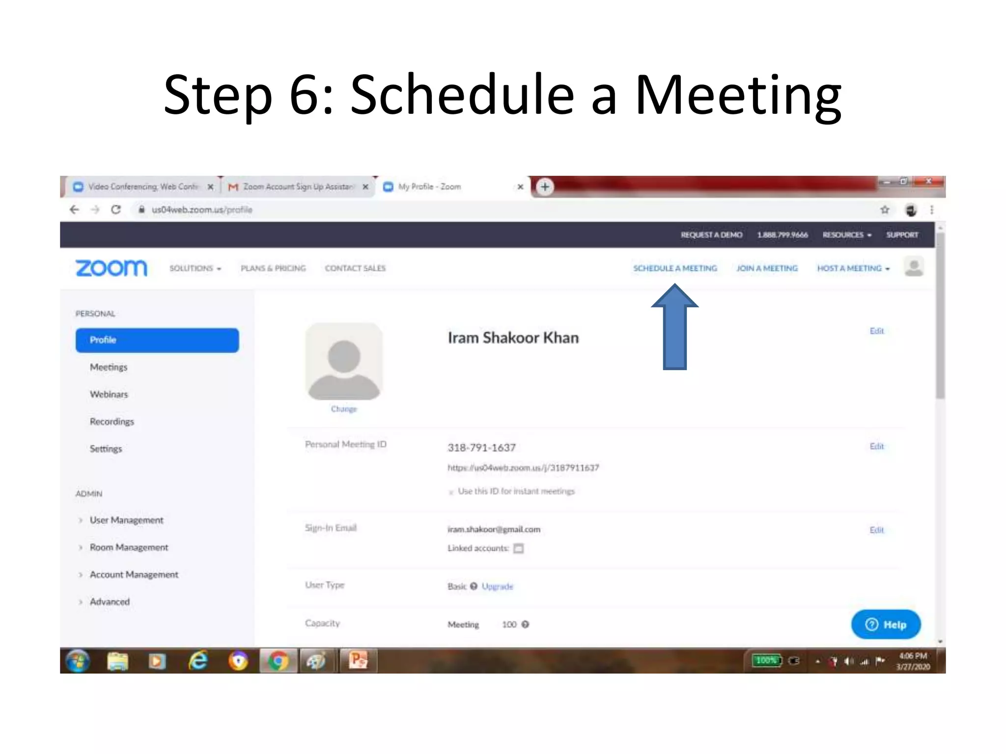 Step 6: Schedule a Meeting
 