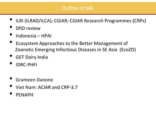 Zoonoses and food safety related activities in APHCA member states