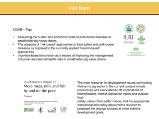 Zoonoses and food safety related activities in APHCA member states