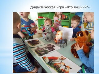 Дидактическая игра «Кто лишний?»
 