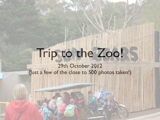 Trip to the Zoo!
              29th October 2012
(Just a few of the close to 500 photos taken!)
 