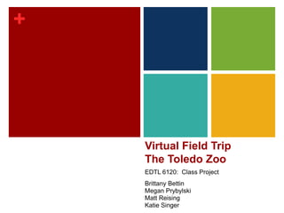 Virtual Field TripThe Toledo Zoo EDTL 6120:  Class Project Brittany Bettin Megan Prybylski Matt Reising Katie Singer 