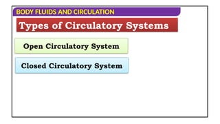 Open Circular System CIRCULATORY PATHWAYS IN HUMAN CICULATORY SYSTEM | PPT