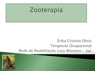 Érika Cristina Diniz
                 Terapeuta Ocupacional
Rede de Reabilitação Lucy Montoro - Jaú
 
