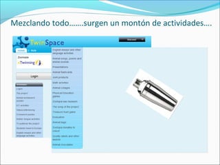 Mezclando todo…….surgen un montón de actividades….

 