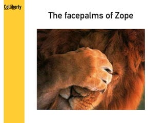 The facepalms of Zope
 