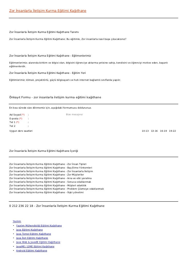 Zor İnsanlarla İletişim Kurma Eğitimi KağıthaneZor İnsanlarla İletişim Kurma Eğitimi Kağıthane TanımıZor İnsanlarla İletiş...