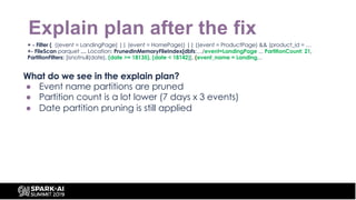 Explain plan after the fix
+ - Filter ( ((event = LandingPage) || (event = HomePage)) || ((event = ProductPage) && (produc...