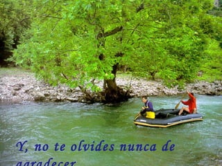 Y, no te olvides nunca de agradecer . 