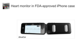 Heart monitor in FDA-approved iPhone case




    AliveCor
 