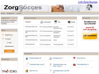 Voorbeeld organisatieAUTEURS94 VAKSPECIALISTENPRAKTIJKBEGELEIDERS56 TEAMLEIDERS EN SPECIALISTENOpleidingscentrum3000 CURSISTEN met ieder een eigen homepage1 MANAGER1 BEHEERDER/PLANNER2 OPLEIDINGS-COORDINATOREN1 SECRETARESSE