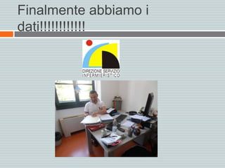 Finalmente abbiamo i
dati!!!!!!!!!!!!
 