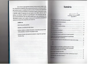 dificuldade de aprendizagem