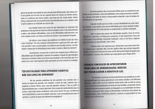 dificuldade de aprendizagem