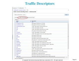 Traffic Descriptors 
© Copyright International Business Machines Corporation 2014. All rights reserved. 
Page 43 
 