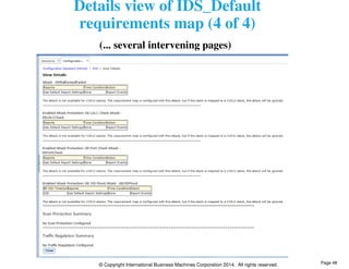 Details view of IDS_Default 
requirements map (4 of 4) 
(... several intervening pages) 
© Copyright International Business Machines Corporation 2014. All rights reserved. 
Page 48 
 