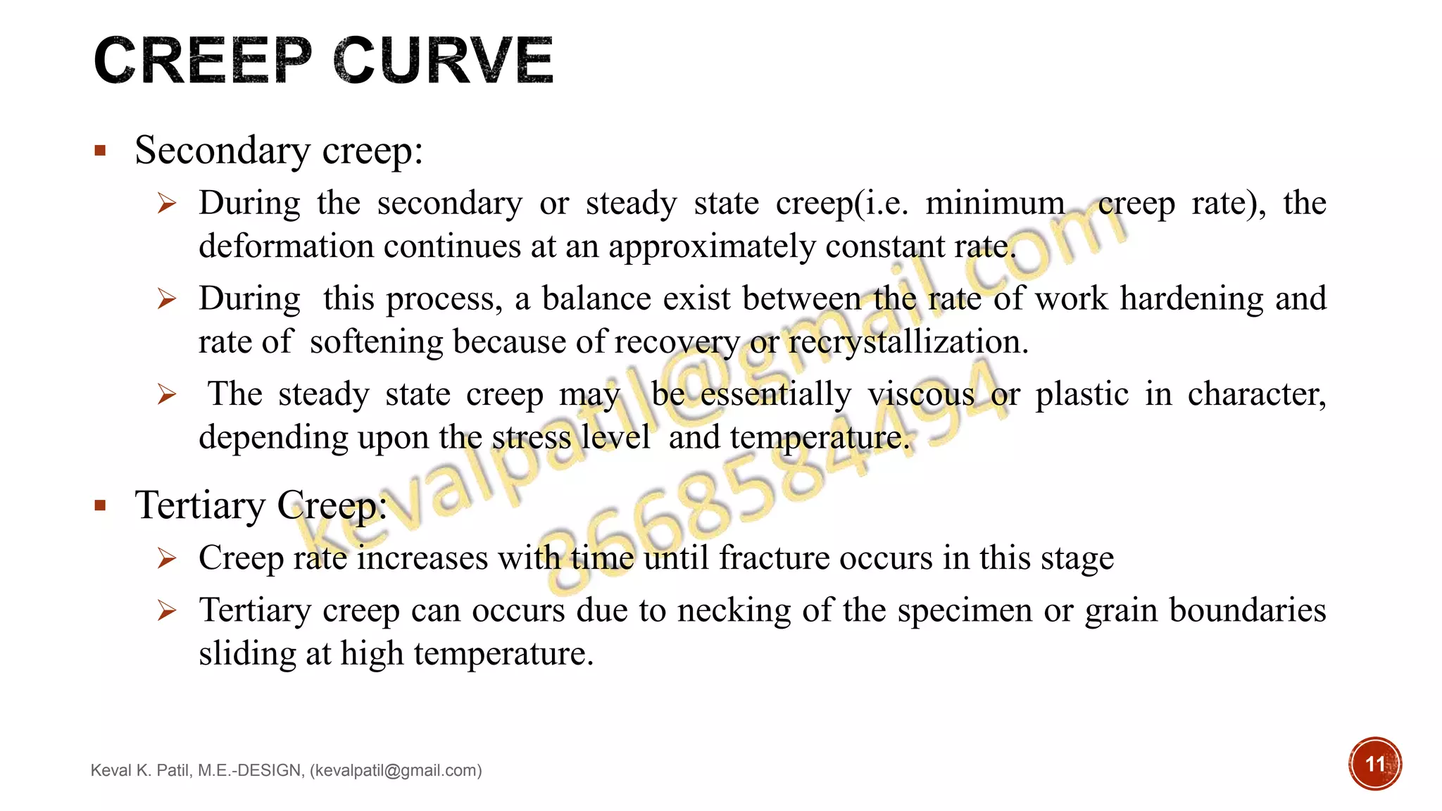 Failure mechanism: CREEP | PPTX