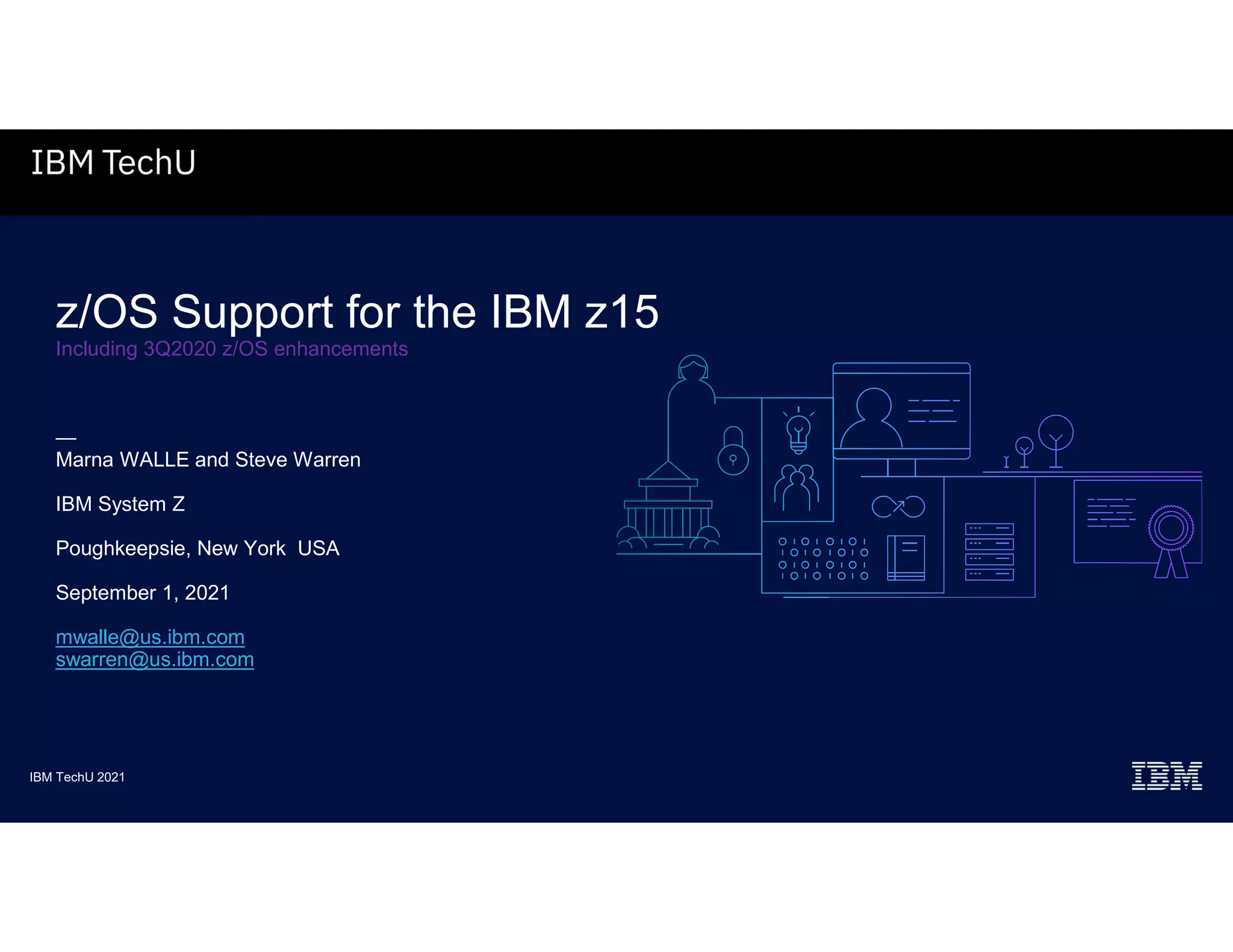IBM Z/OS support for z15 - oct 2021 | PDF