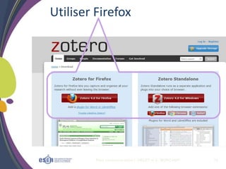 Plan communication I. OBLET et C. MORCAMP 14
Utiliser Firefox
 