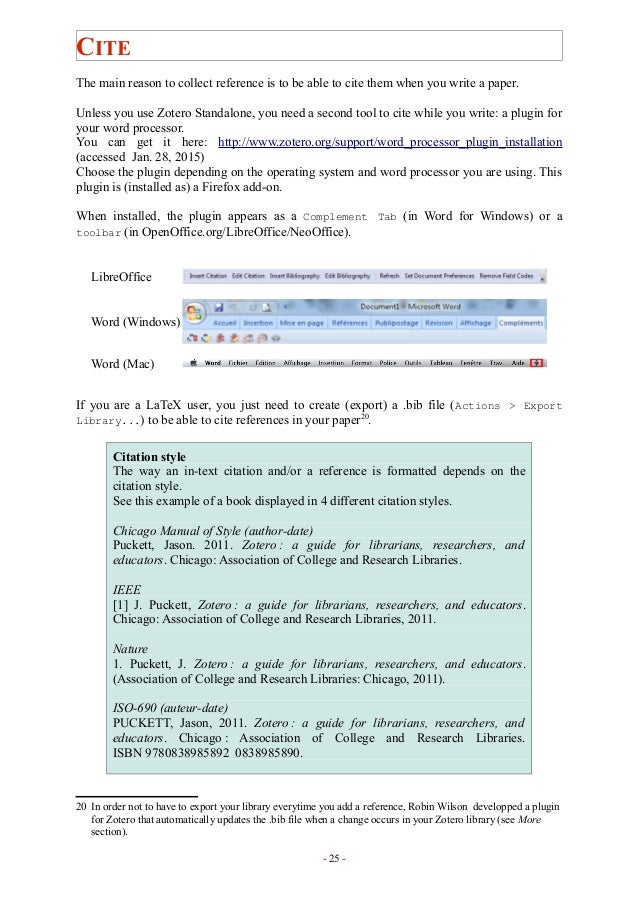 Zotero Collecting Managing Sharing And Citing References Made Easy