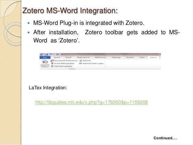 zotero not showing up in word