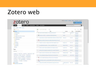 Zotero web
 