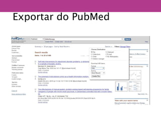 Exportar do PubMed
 