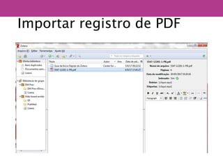 Importar registro de PDF
 