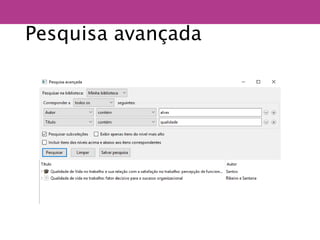 Pesquisa avançada
 
