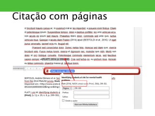 Citação com páginas
 