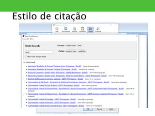 Estilo de citação
 