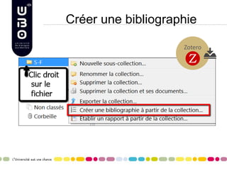 Créer une bibliographie
 