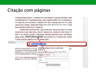 Citação com páginas
 