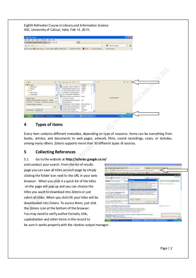 Citation Management with Zotero